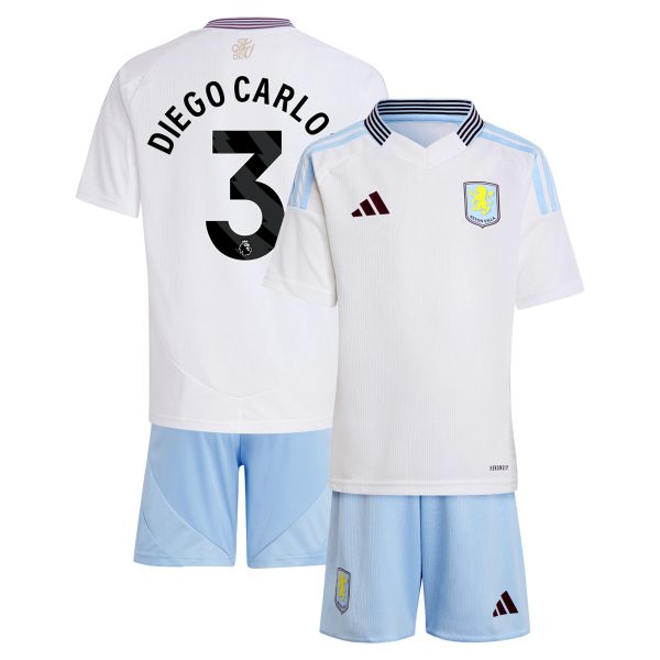 aston villa adidas away mini kit 2024-25 with diego carlos 3 printing Collection | Aston Villa Football Kits and Shirts
