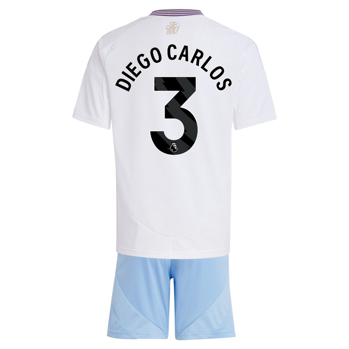 aston villa adidas away mini kit 2024-25 with diego carlos 3 printing Collection | Aston Villa Football Kits and Shirts