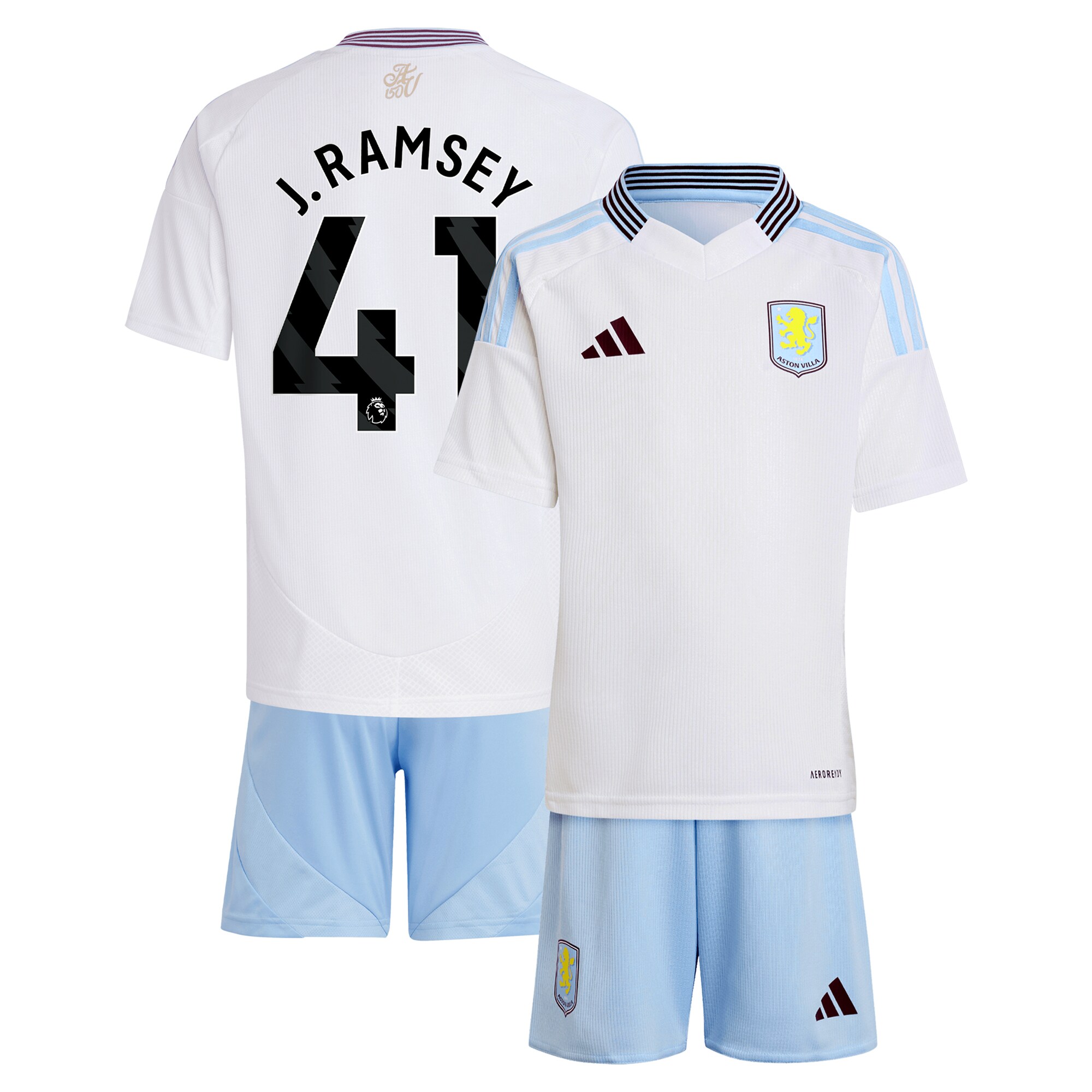 aston villa adidas away mini kit 2024-25 with j. ramsey 41 printing Collection | Aston Villa Football Kits and Shirts