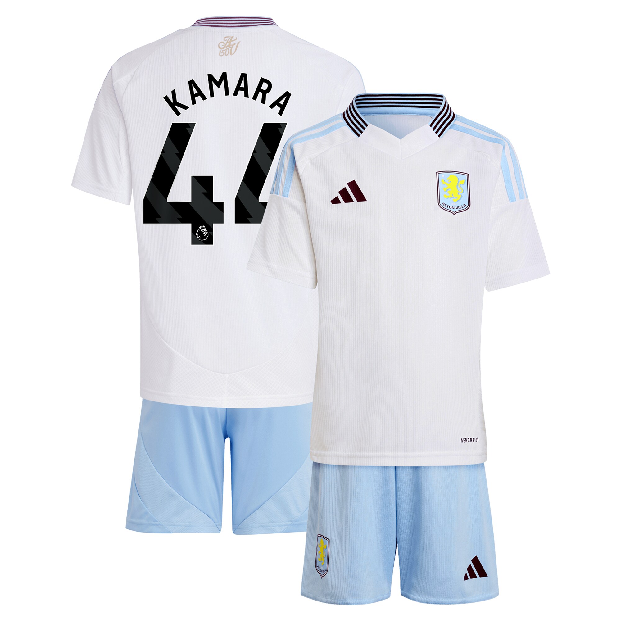 aston villa adidas away mini kit 2024-25 with kamara 44 printing Collection | Aston Villa Football Kits and Shirts