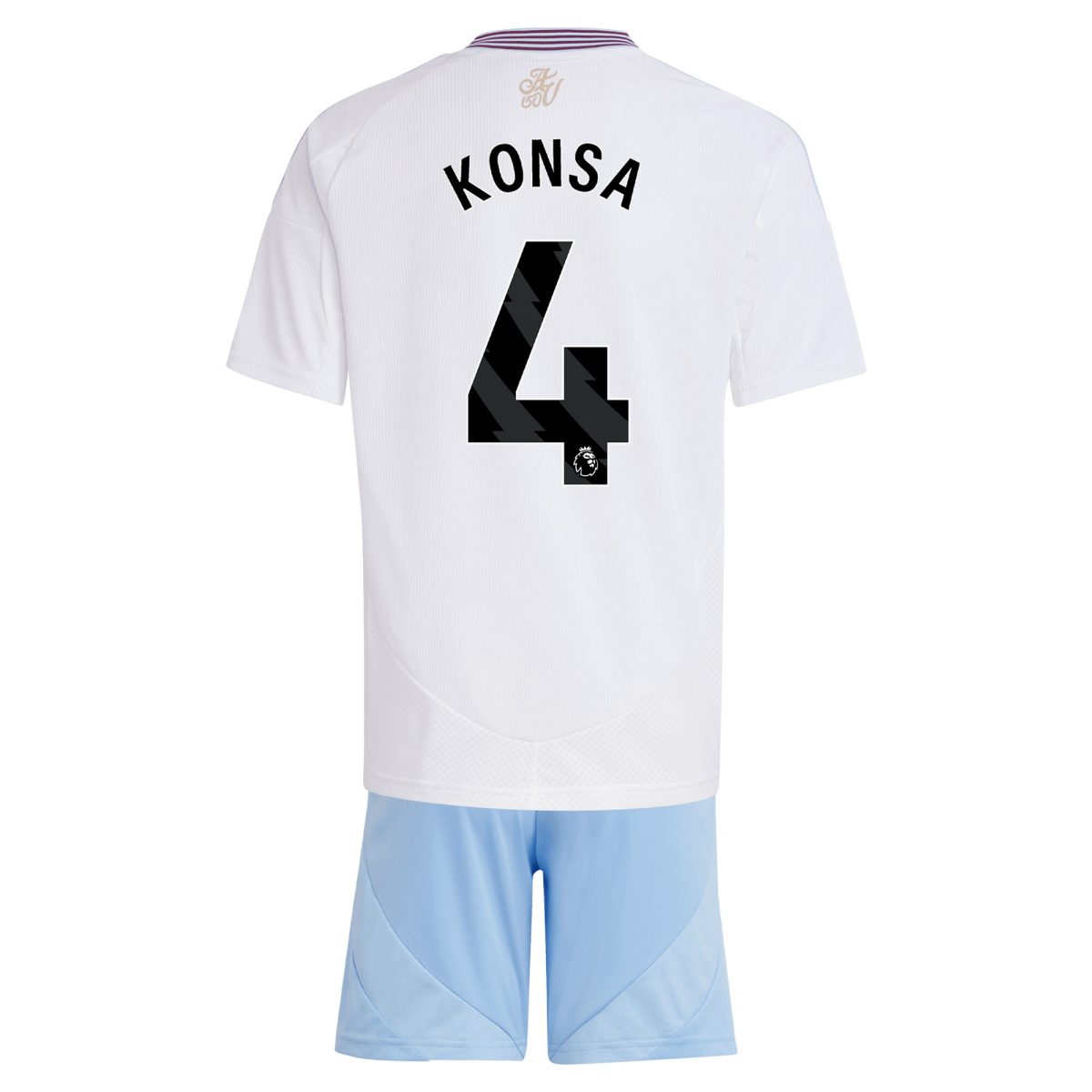 aston villa adidas away mini kit 2024-25 with konsa 4 printing Collection | Aston Villa Football Kits and Shirts