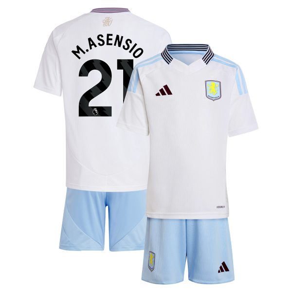 aston villa adidas away mini kit 2024-25 with m.asensio 21 printing Collection | Aston Villa Football Kits and Shirts