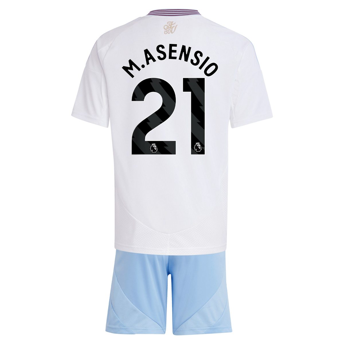 aston villa adidas away mini kit 2024-25 with m.asensio 21 printing Collection | Aston Villa Football Kits and Shirts