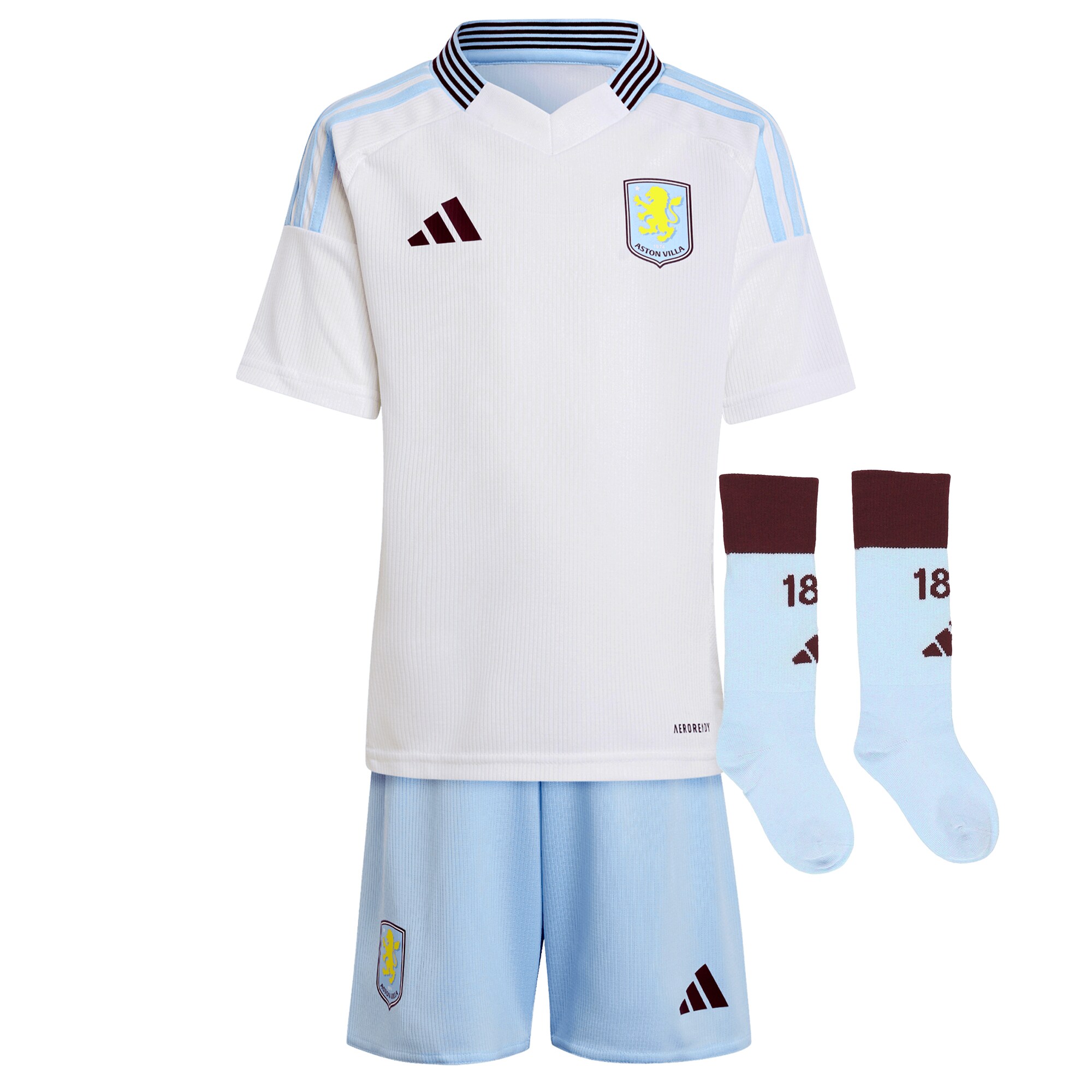 aston villa adidas away mini kit 2024-25 with malen 17 printing Collection | Aston Villa Football Kits and Shirts