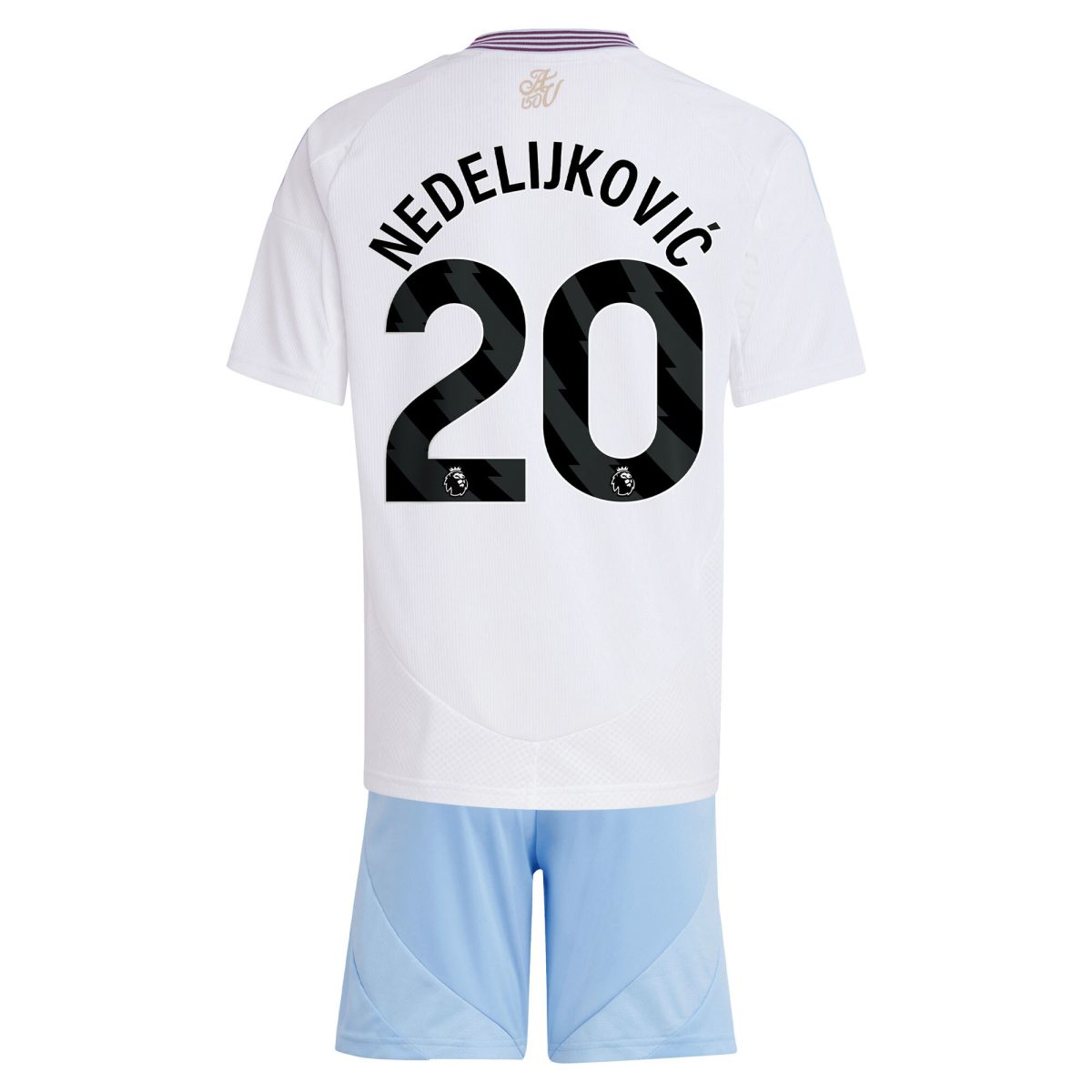 aston villa adidas away mini kit 2024-25 with nedeljković 20 printing Collection | Aston Villa Football Kits and Shirts