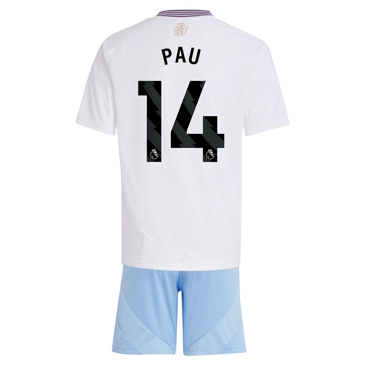 aston villa adidas away mini kit 2024-25 with pau 14 printing Collection | Aston Villa Football Kits and Shirts