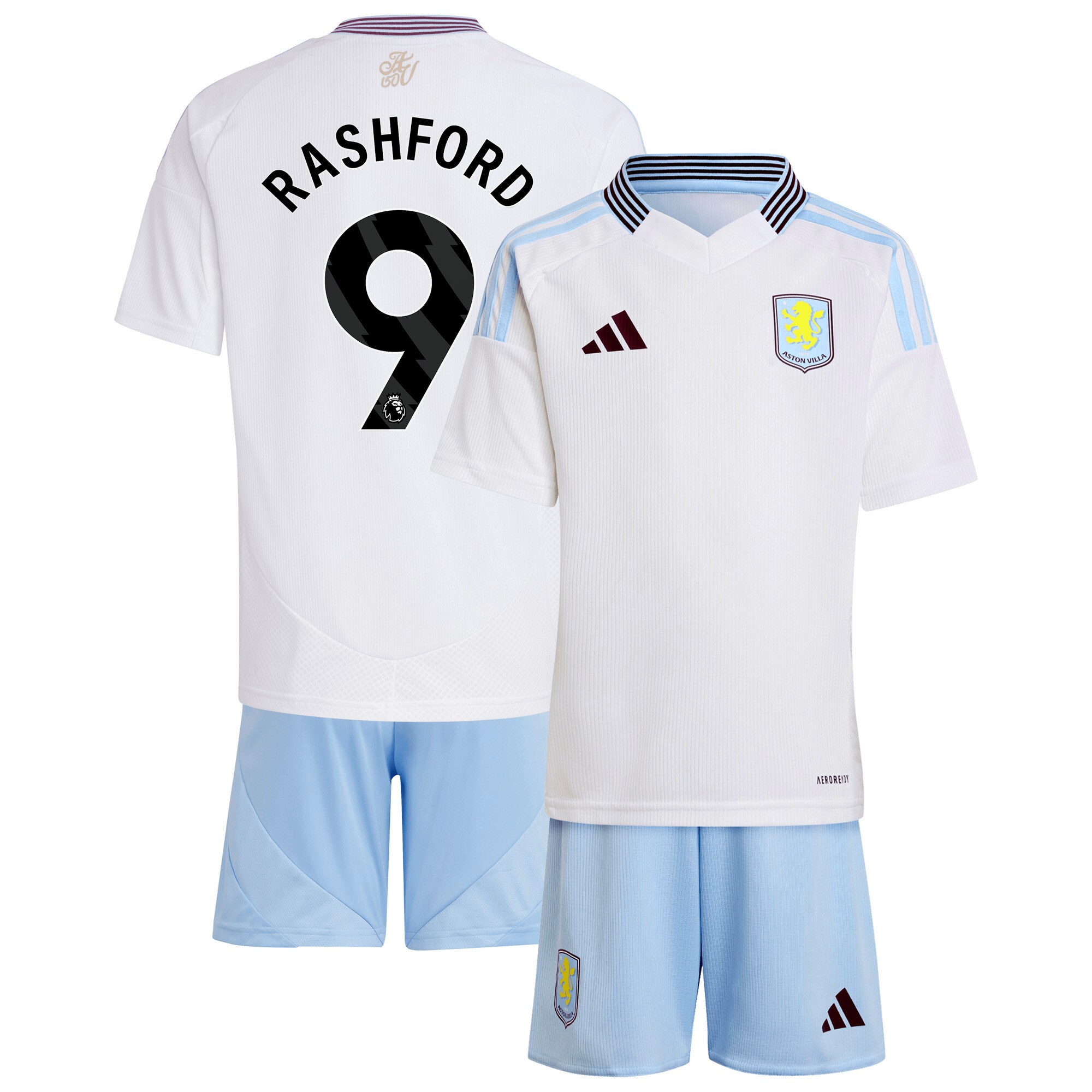 aston villa adidas away mini kit 2024-25 with rashford 9 printing Collection | Aston Villa Football Kits and Shirts