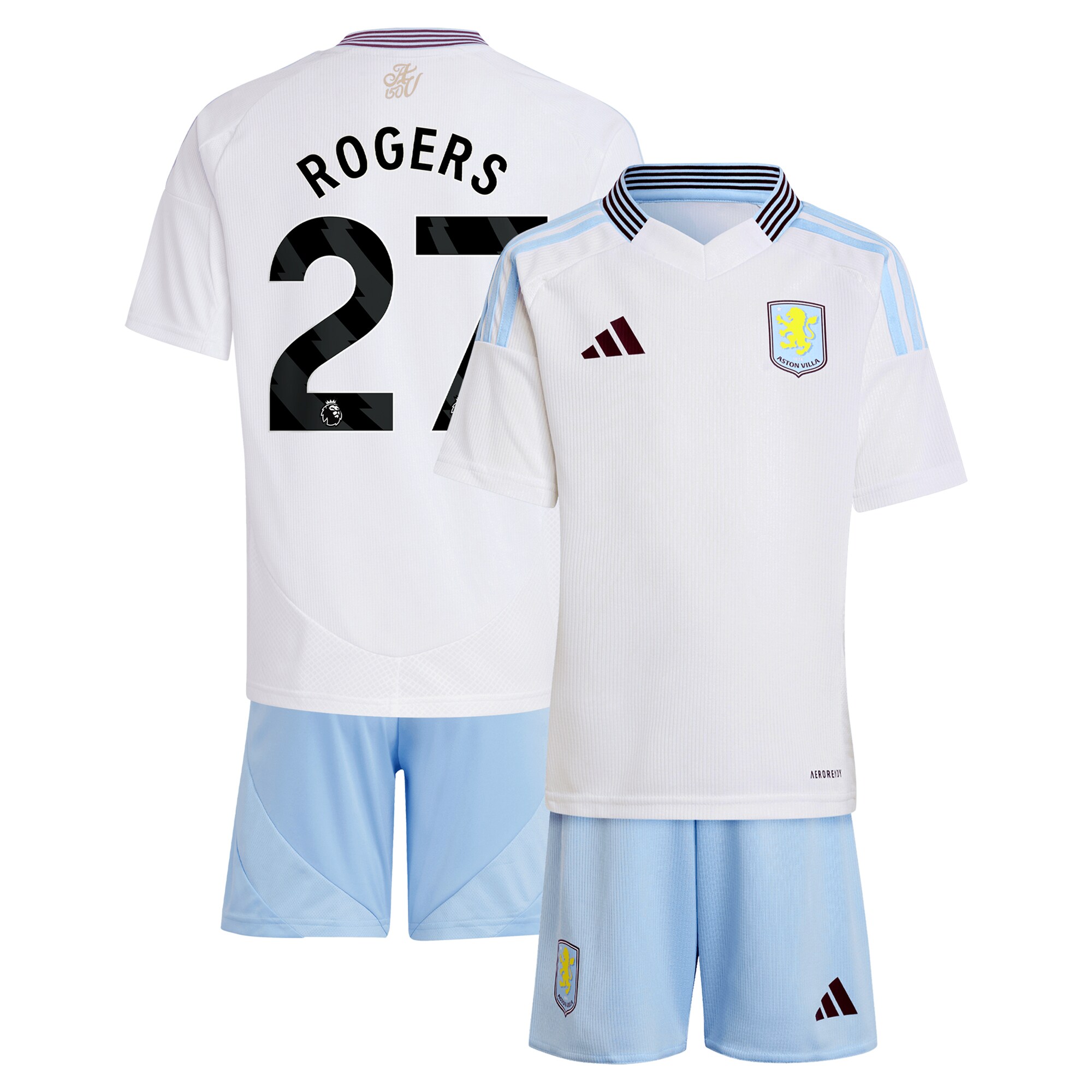 aston villa adidas away mini kit 2024-25 with rogers 27 printing Collection | Aston Villa Football Kits and Shirts
