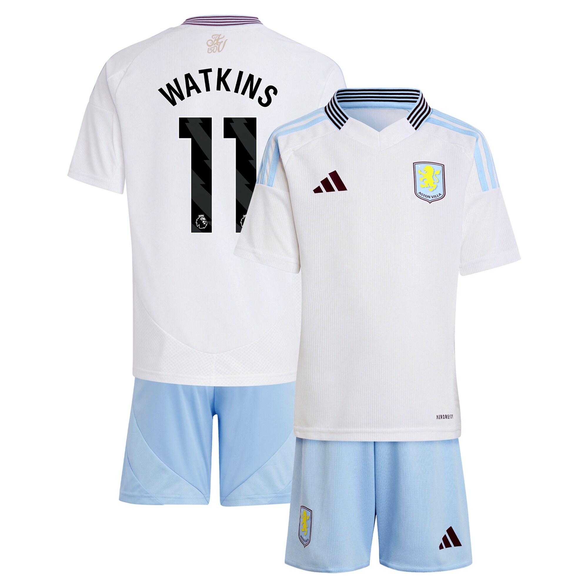 aston villa adidas away mini kit 2024-25 with watkins 11 printing Collection | Aston Villa Football Kits and Shirts