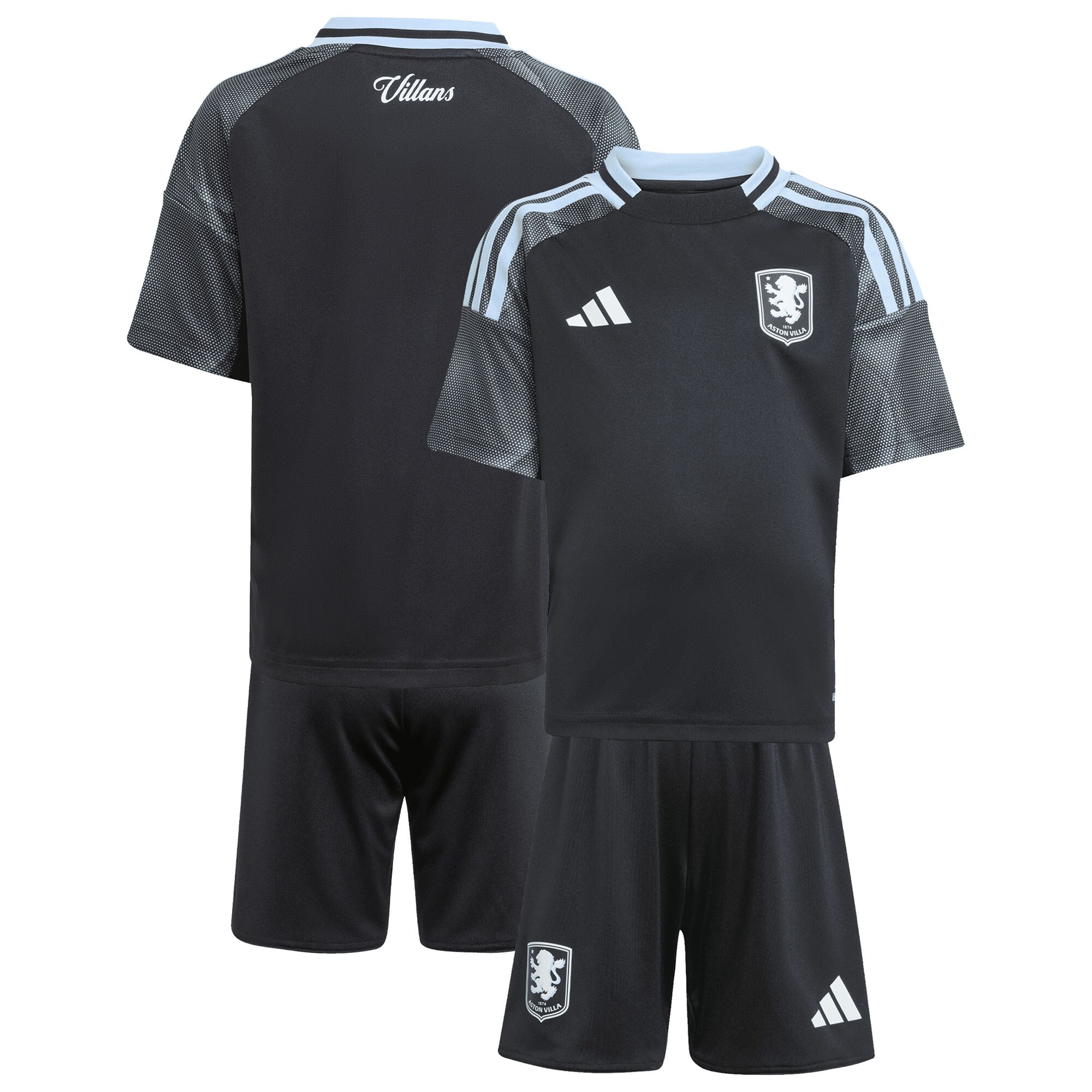 aston villa adidas away mini kit 2025-26 with custom printing Collection | Aston Villa Football Kits and Shirts