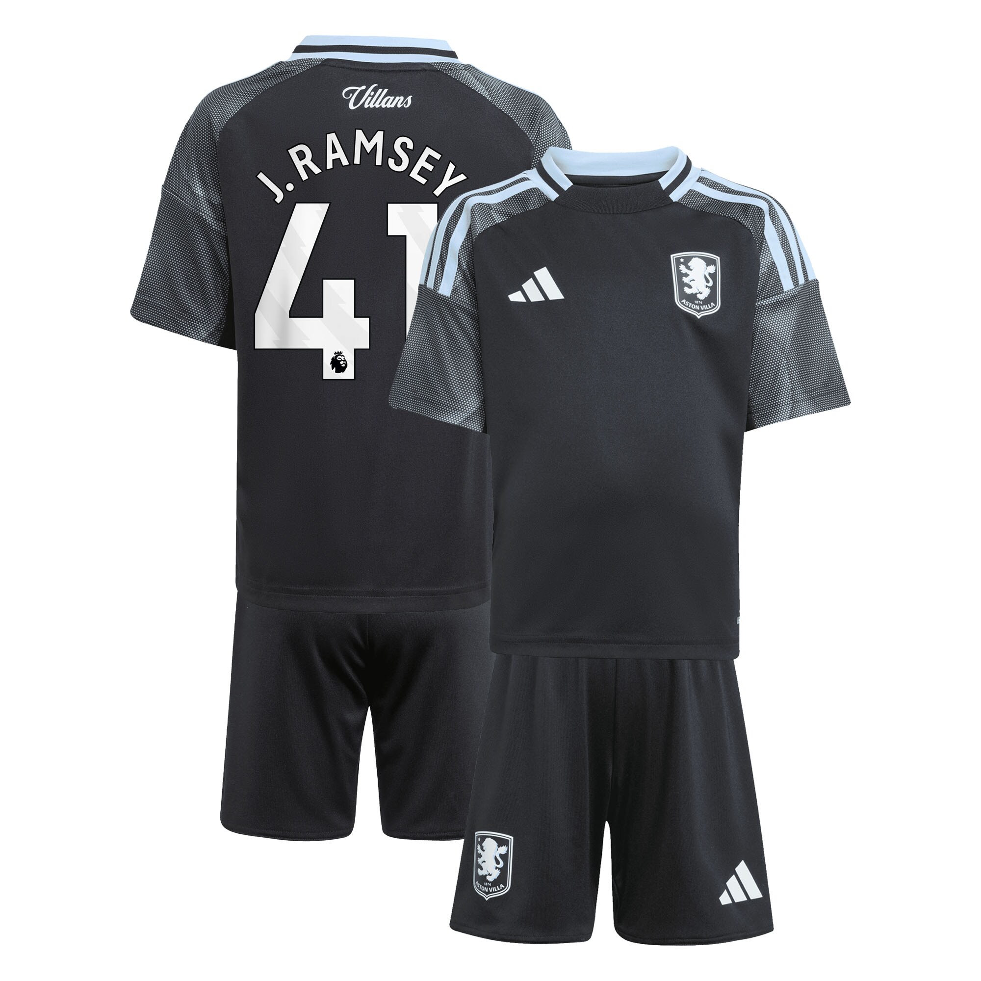 aston villa adidas away mini kit 2025-26 with j. ramsey 41 printing Collection | Aston Villa Football Kits and Shirts