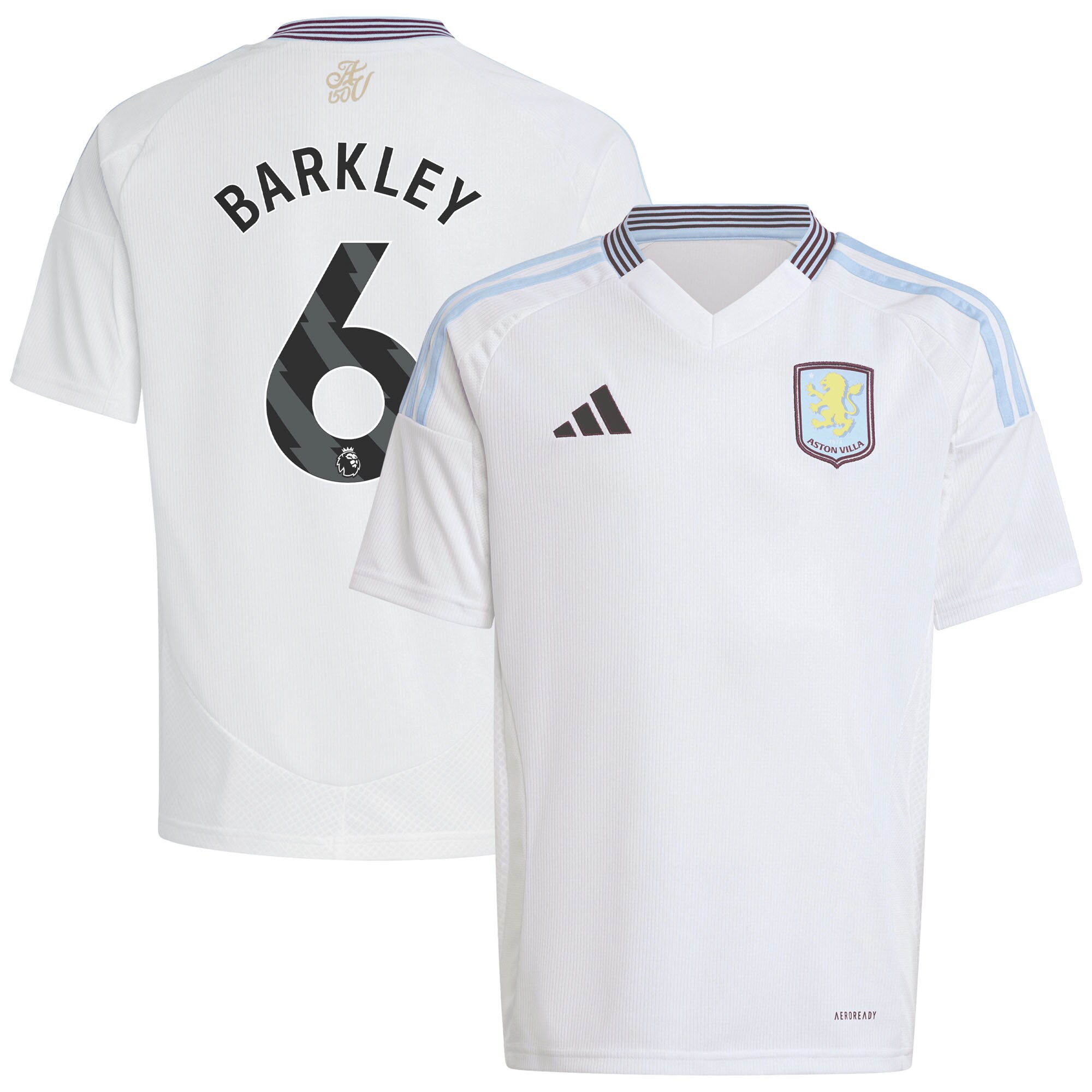 aston villa adidas away shirt 2024-25 – kids with barkley 6 printing Collection | Aston Villa Football Kits and Shirts
