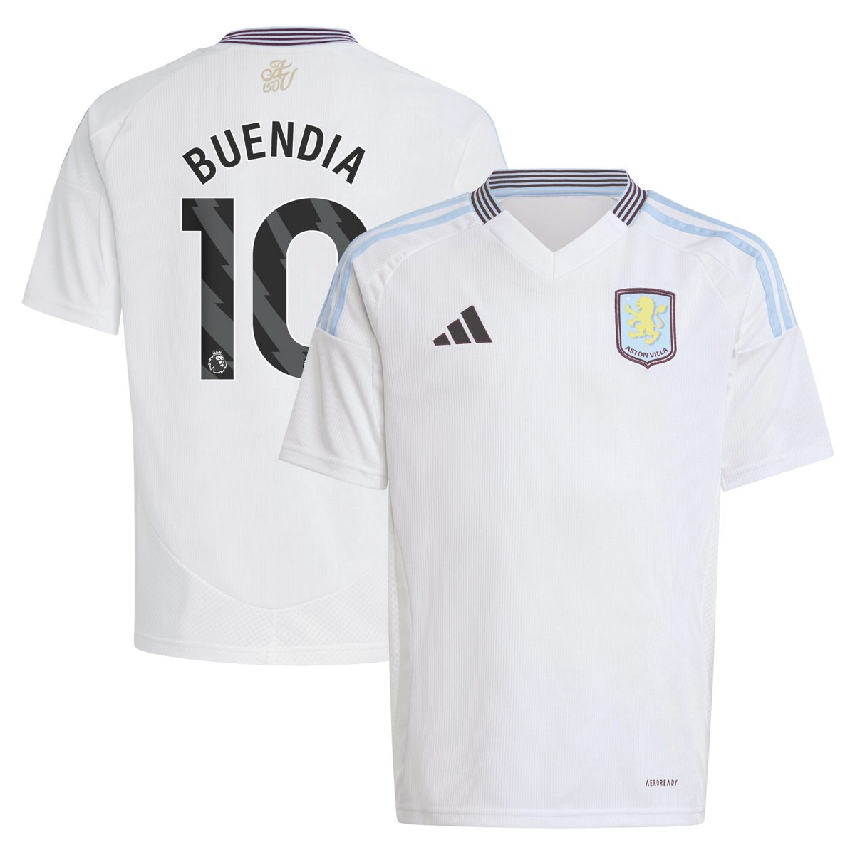 aston villa adidas away shirt 2024-25 – kids with buendia 10 printing Collection | Aston Villa Football Kits and Shirts