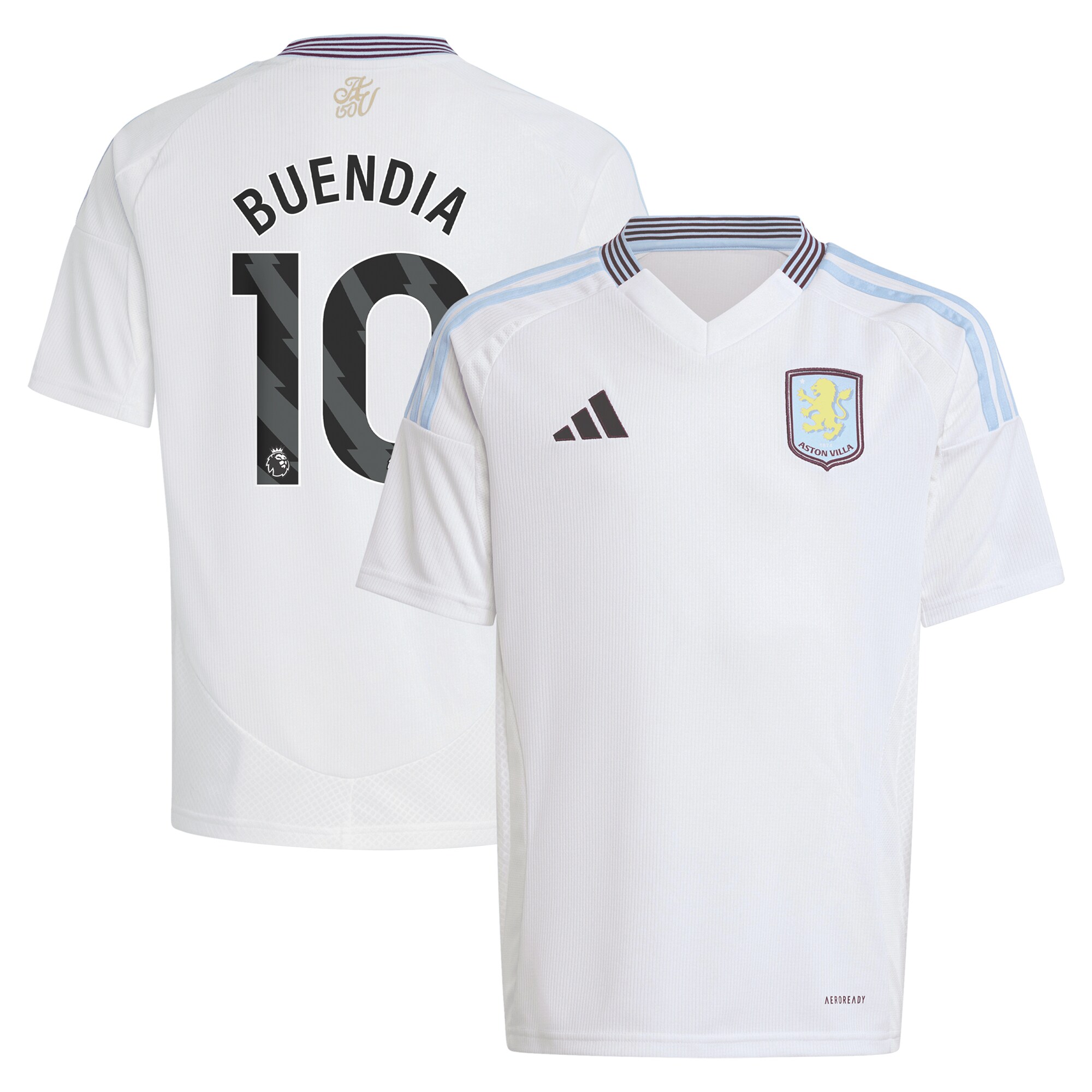aston villa adidas away shirt 2024-25 – kids with buendia 10 printing Collection | Aston Villa Football Kits and Shirts