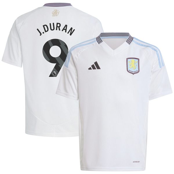 aston villa adidas away shirt 2024-25 – kids with j.duran 9 printing Collection | Aston Villa Football Kits and Shirts