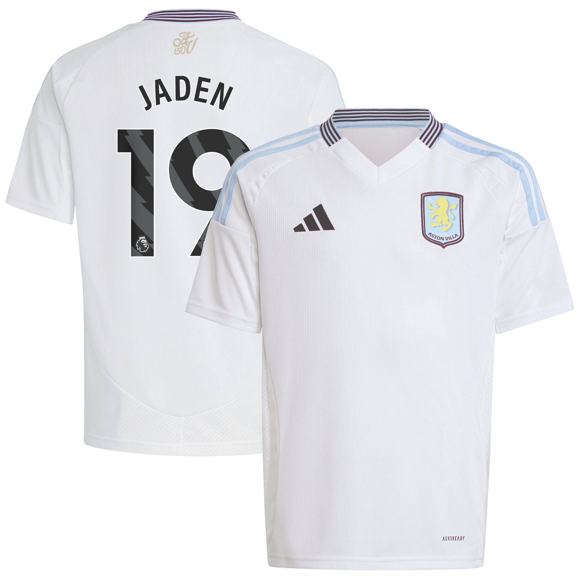 aston villa adidas away shirt 2024-25 – kids with jaden 19 printing Collection | Aston Villa Football Kits and Shirts