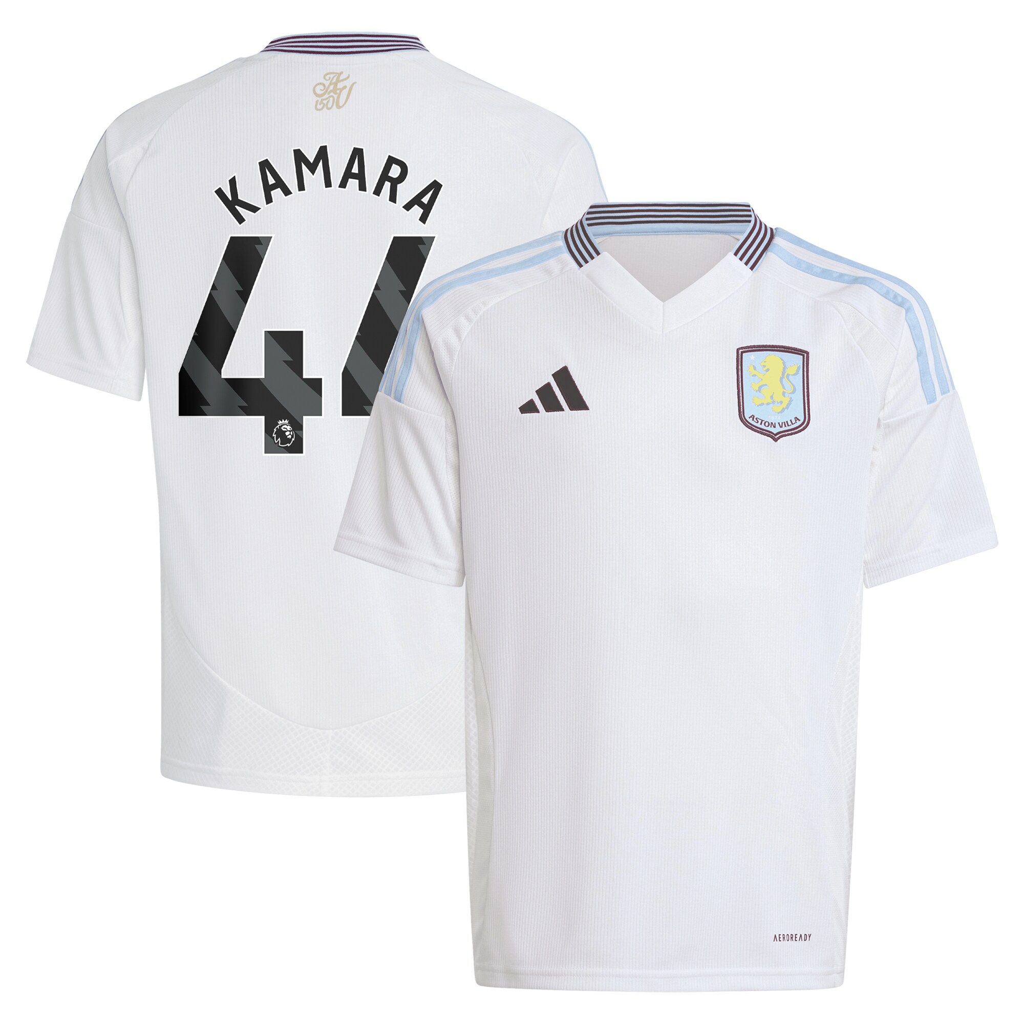 aston villa adidas away shirt 2024-25 – kids with kamara 44 printing Collection | Aston Villa Football Kits and Shirts