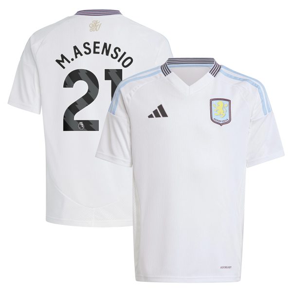 aston villa adidas away shirt 2024-25 – kids with m.asensio 21 printing Collection | Aston Villa Football Kits and Shirts