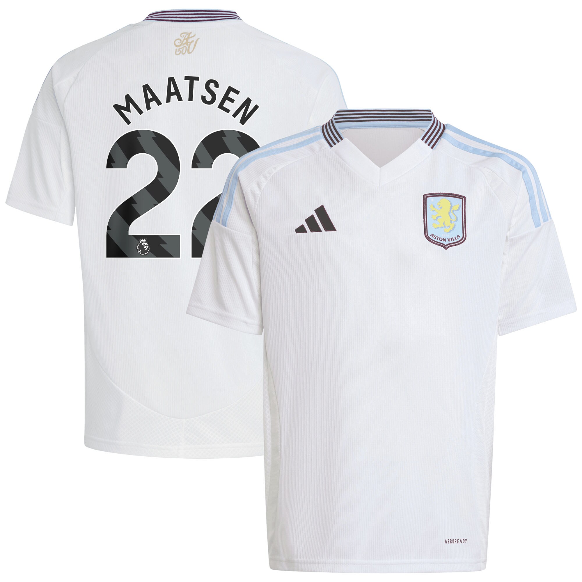 aston villa adidas away shirt 2024-25 – kids with maatsen 22 printing Collection | Aston Villa Football Kits and Shirts