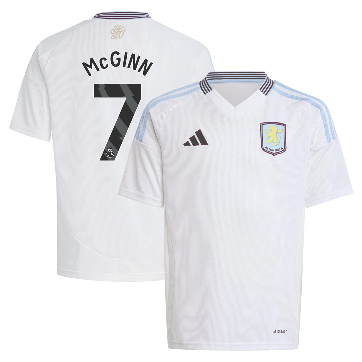 aston villa adidas away shirt 2024-25 – kids with mcginn 7 printing Collection | Aston Villa Football Kits and Shirts