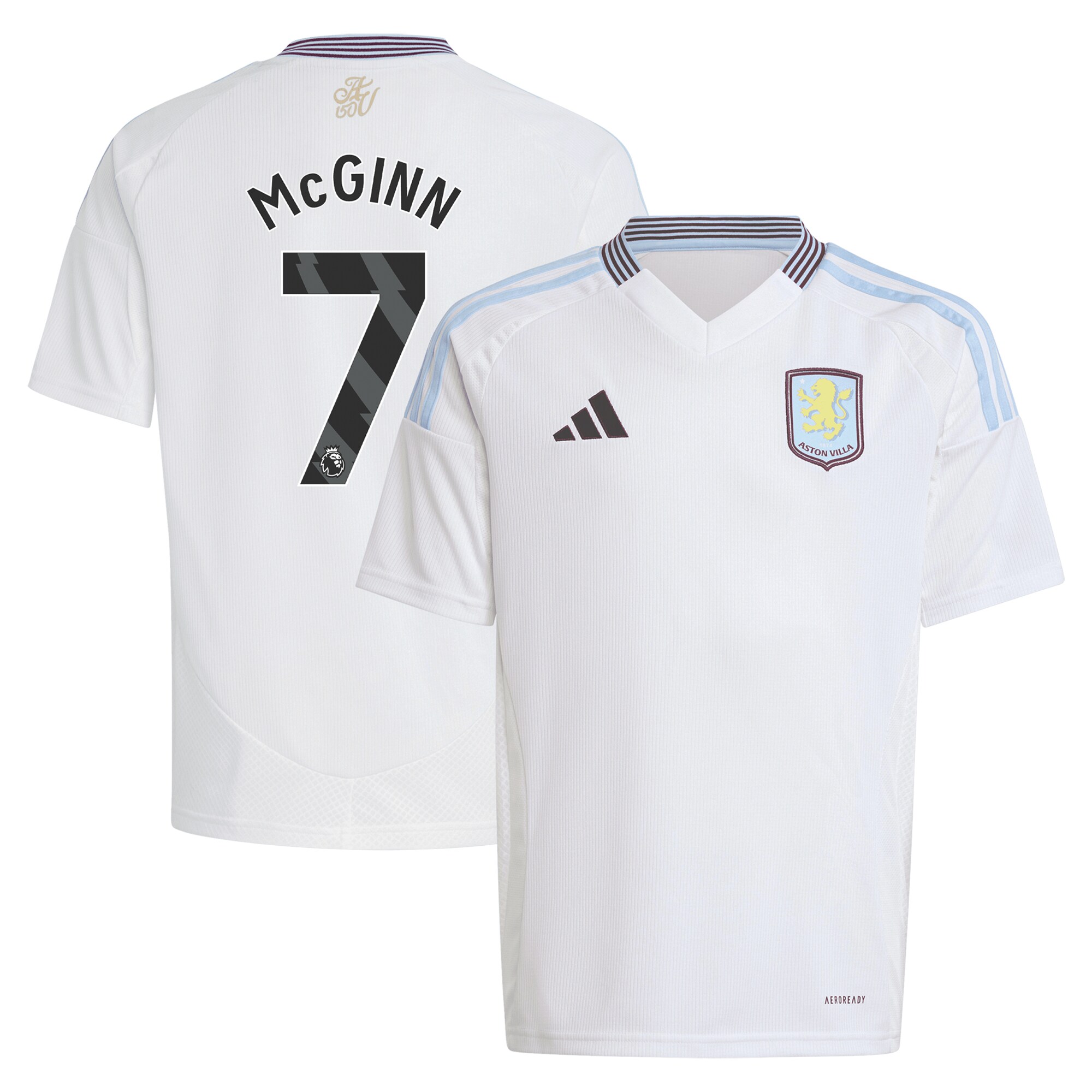 aston villa adidas away shirt 2024-25 – kids with mcginn 7 printing Collection | Aston Villa Football Kits and Shirts