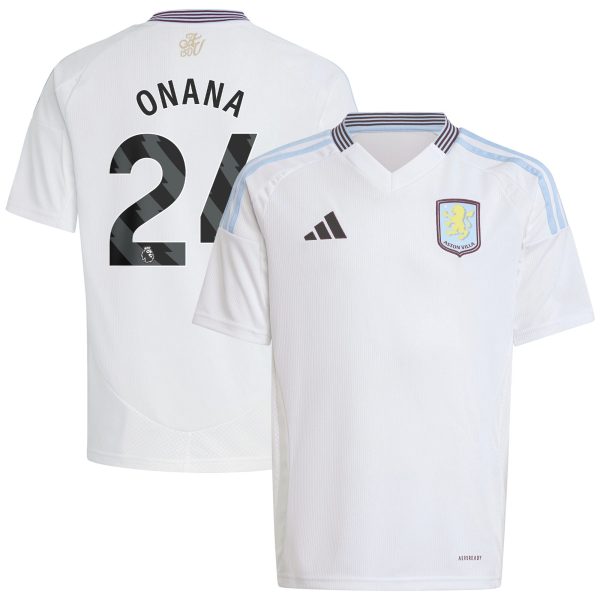 aston villa adidas away shirt 2024-25 – kids with onana 24 printing Collection | Aston Villa Football Kits and Shirts