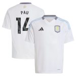 aston villa adidas away shirt 2024-25 – kids with pau 14 printing Collection | Aston Villa Football Kits and Shirts