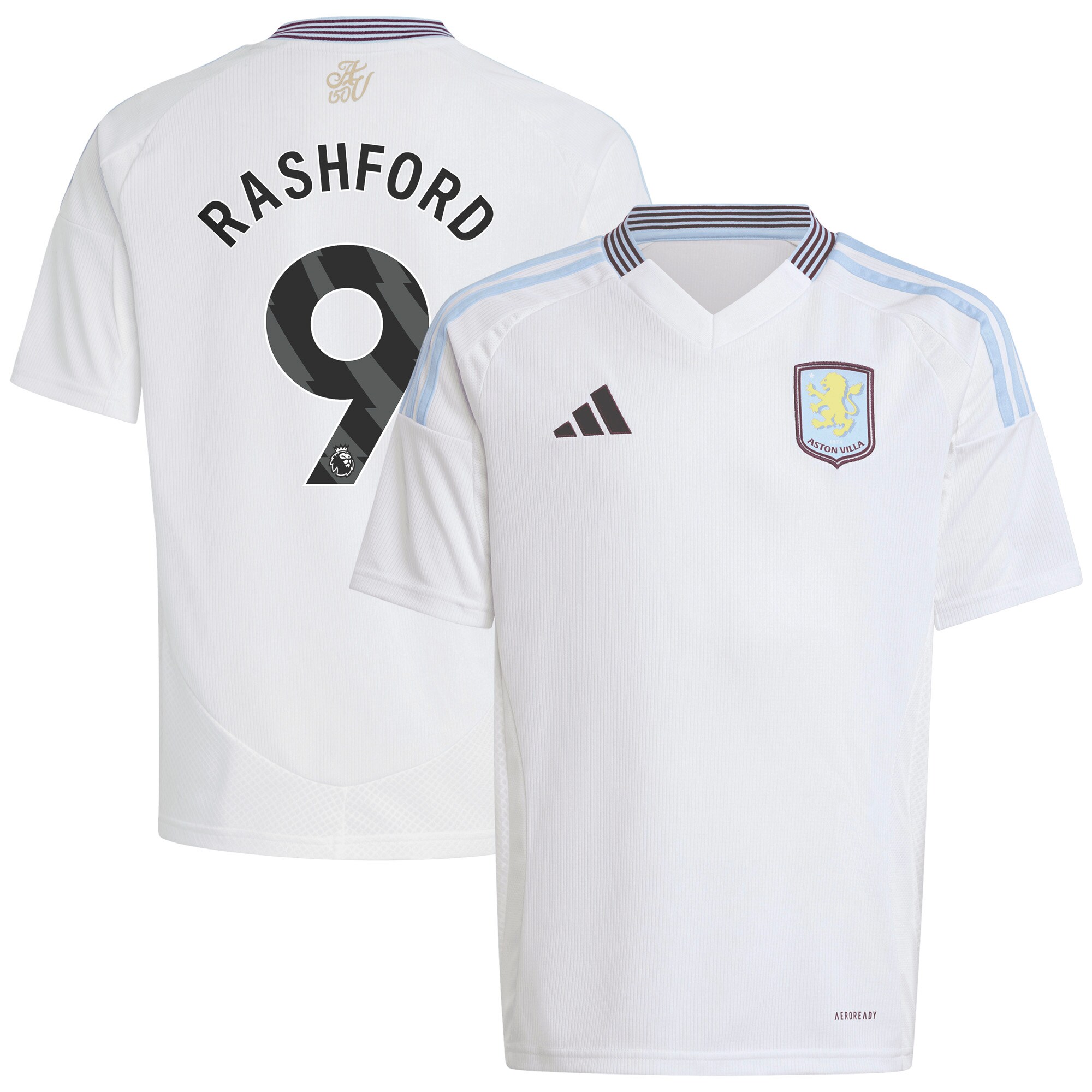 aston villa adidas away shirt 2024-25 – kids with rashford 9 printing Collection | Aston Villa Football Kits and Shirts