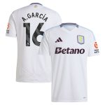 aston villa adidas away shirt 2024-25 with a.garcía 16 printing Collection | Aston Villa Football Kits and Shirts