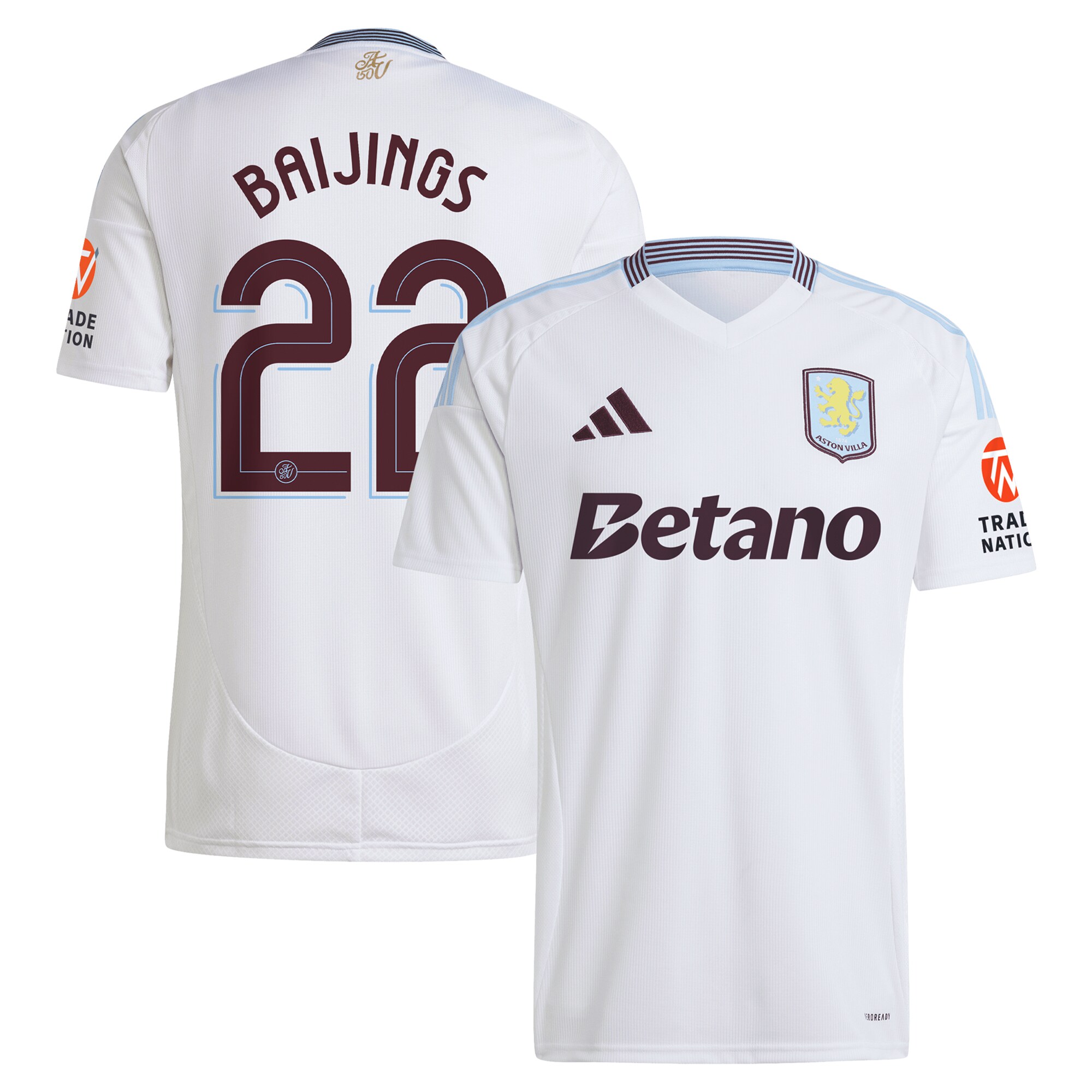 aston villa adidas away shirt 2024-25 with baijings 22 cup printing Collection | Aston Villa Football Kits and Shirts