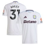 aston villa adidas away shirt 2024-25 with bailey 31 printing Collection | Aston Villa Football Kits and Shirts