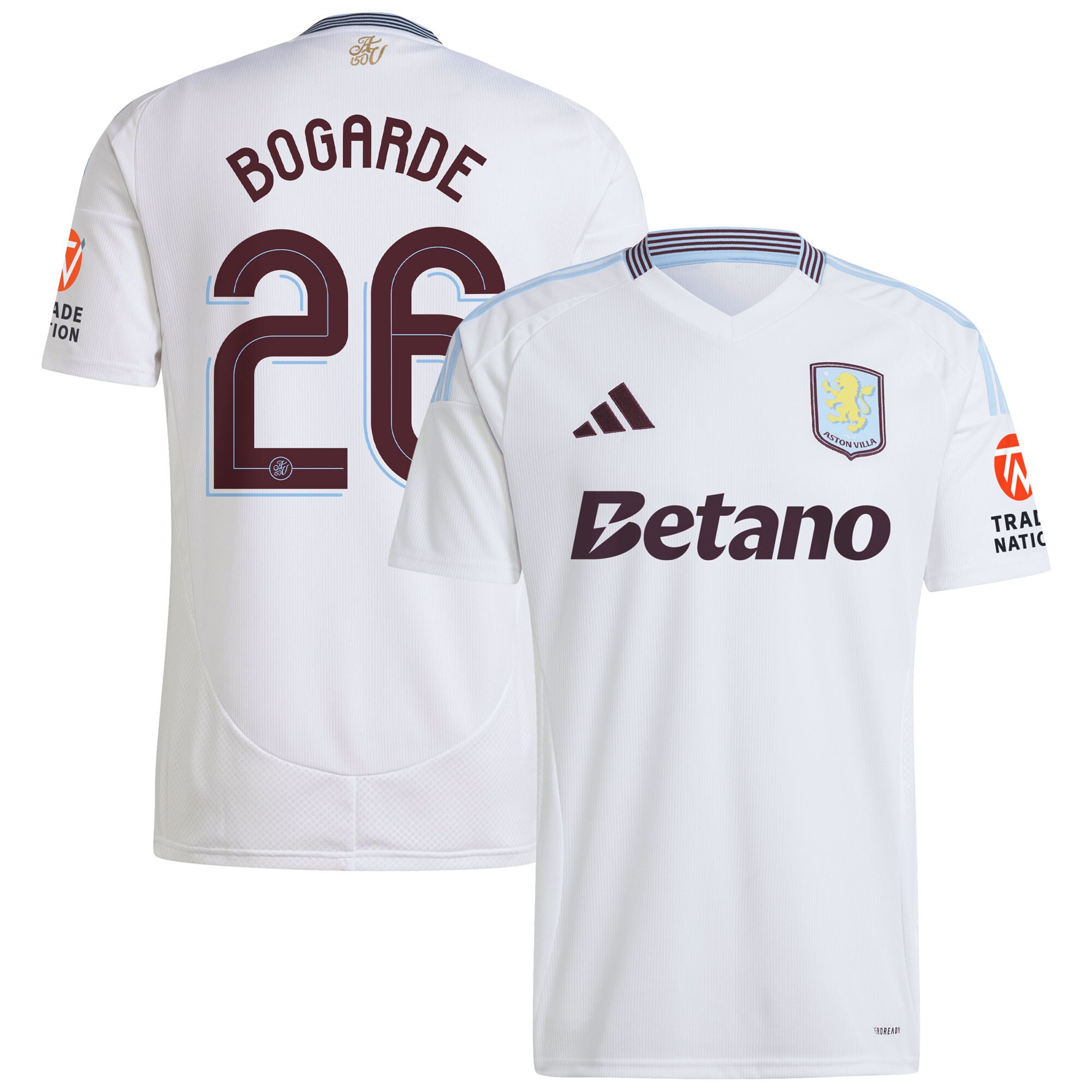 aston villa adidas away shirt 2024-25 with bogarde 26 cup printing Collection | Aston Villa Football Kits and Shirts