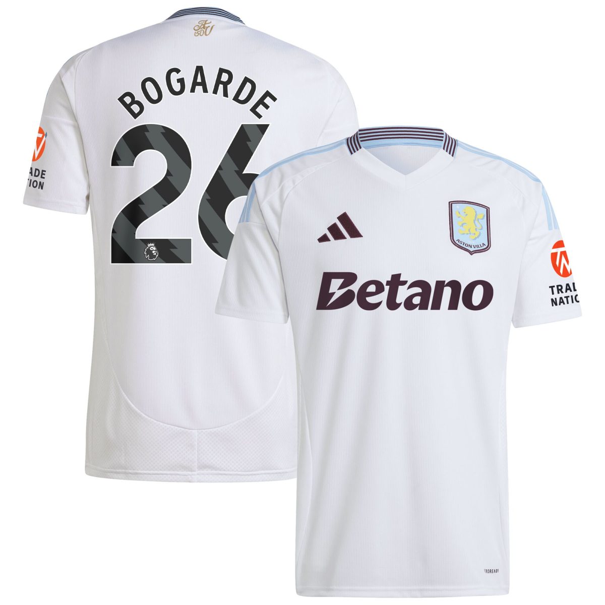 aston villa adidas away shirt 2024-25 with bogarde 26 printing Collection | Aston Villa Football Kits and Shirts