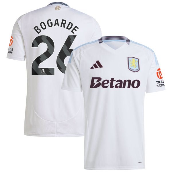 aston villa adidas away shirt 2024-25 with bogarde 26 printing Collection | Aston Villa Football Kits and Shirts