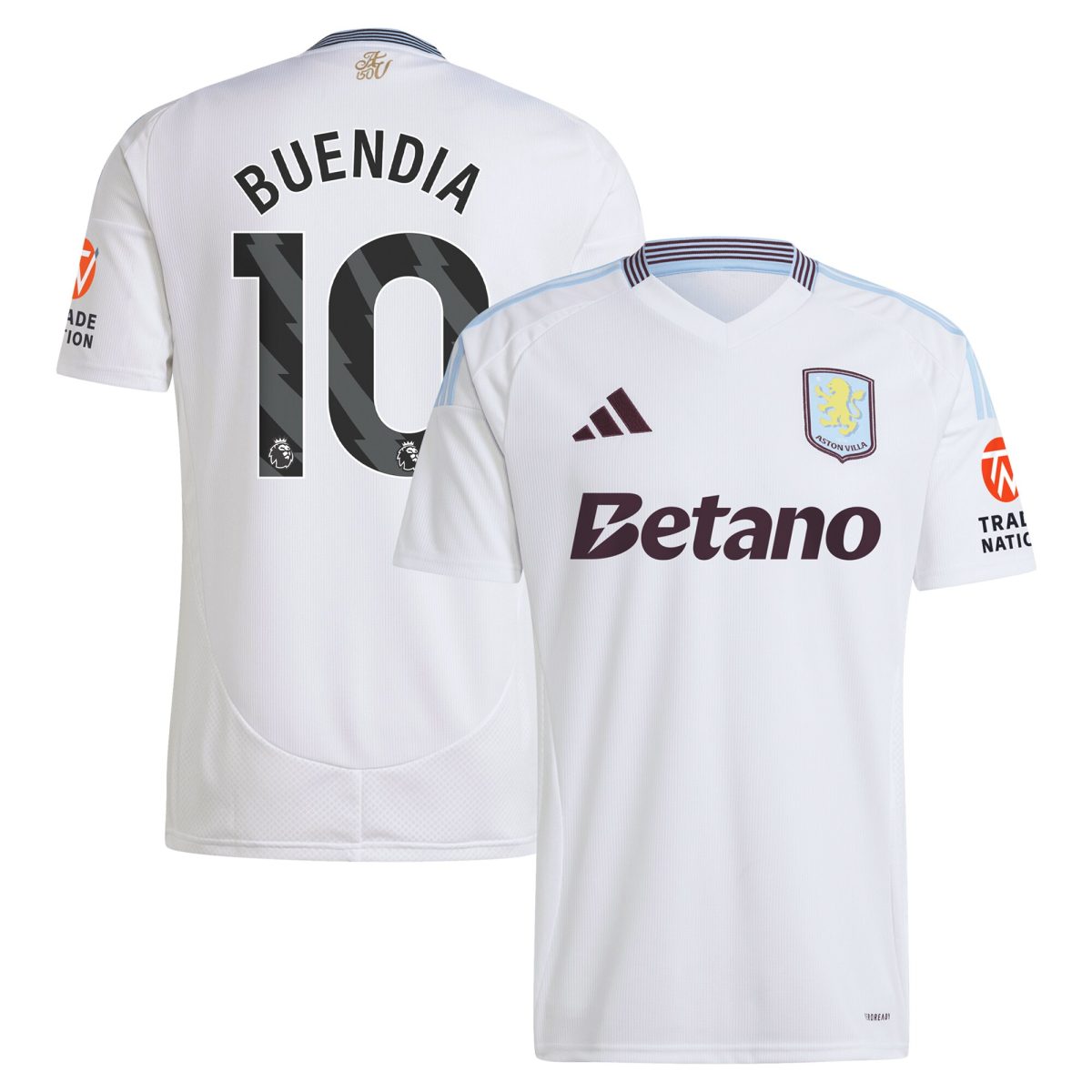 aston villa adidas away shirt 2024-25 with buendia 10 printing Collection | Aston Villa Football Kits and Shirts