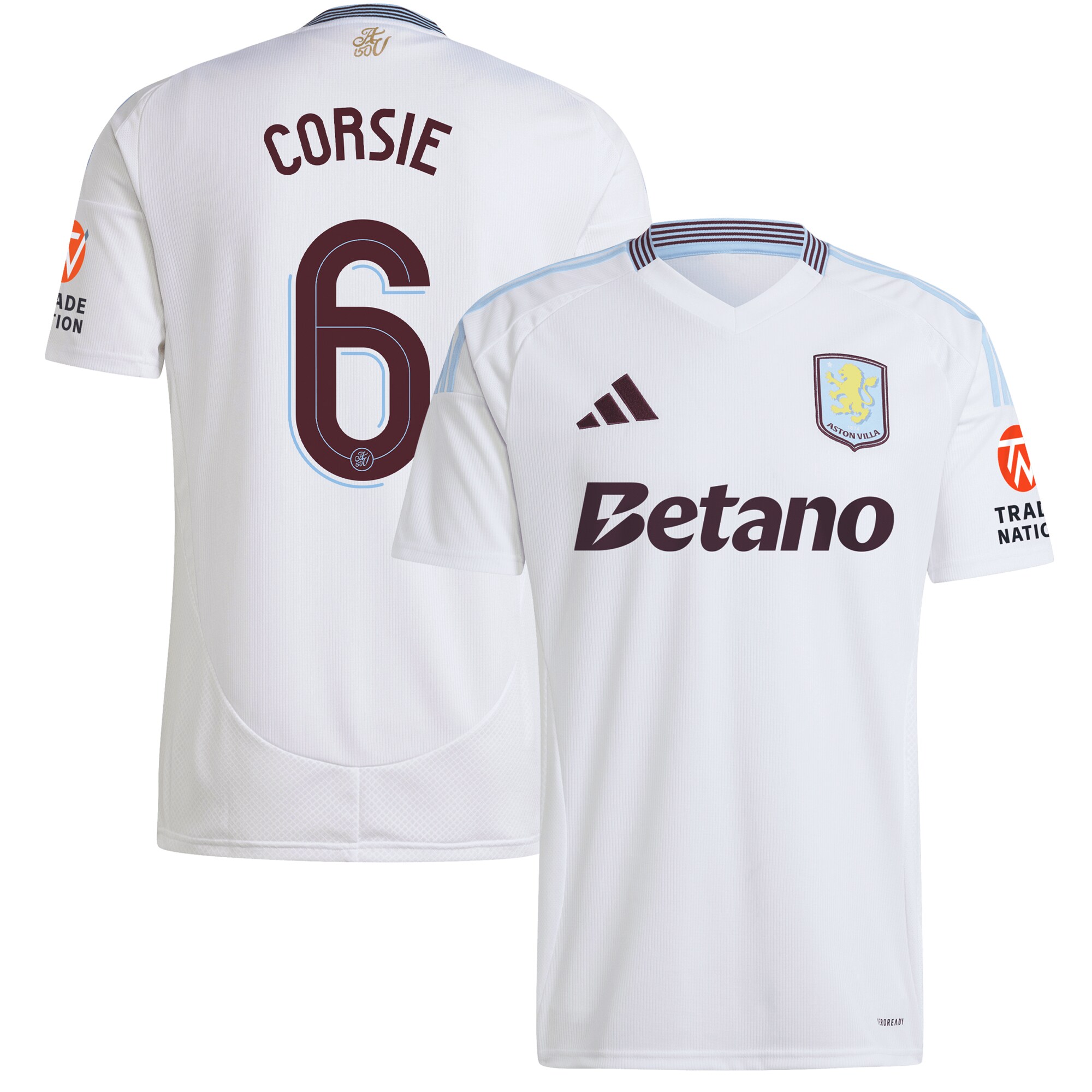 aston villa adidas away shirt 2024-25 with corsie 6 cup printing Collection | Aston Villa Football Kits and Shirts