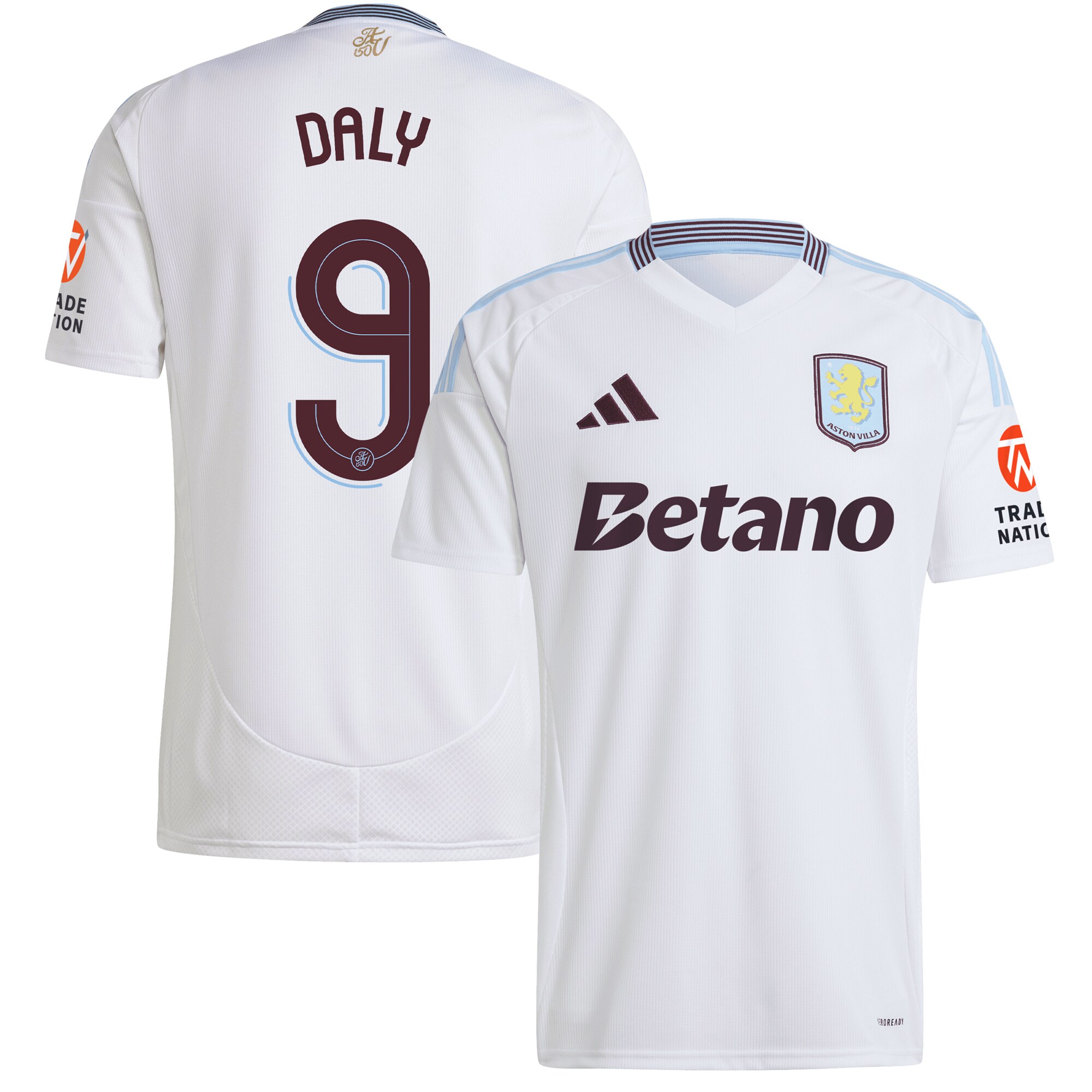 aston villa adidas away shirt 2024-25 with daly 9 cup printing Collection | Aston Villa Football Kits and Shirts