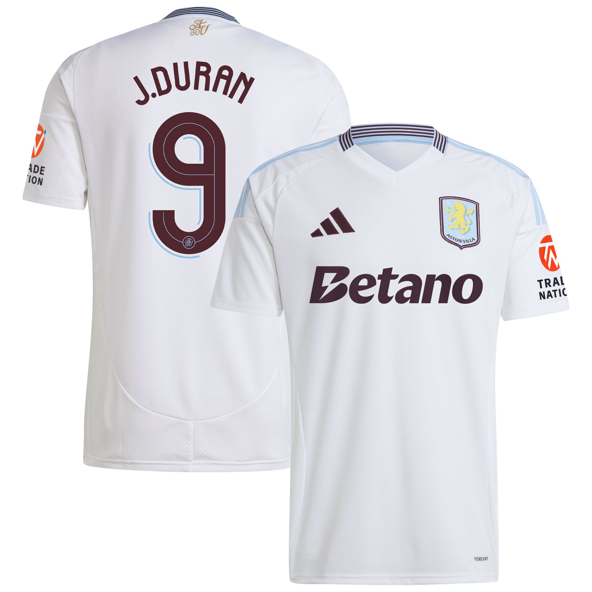 aston villa adidas away shirt 2024-25 with duran 9 cup printing Collection | Aston Villa Football Kits and Shirts
