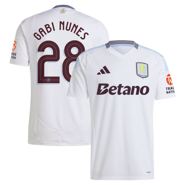aston villa adidas away shirt 2024-25 with gabi nunes 28 cup printing Collection | Aston Villa Football Kits and Shirts