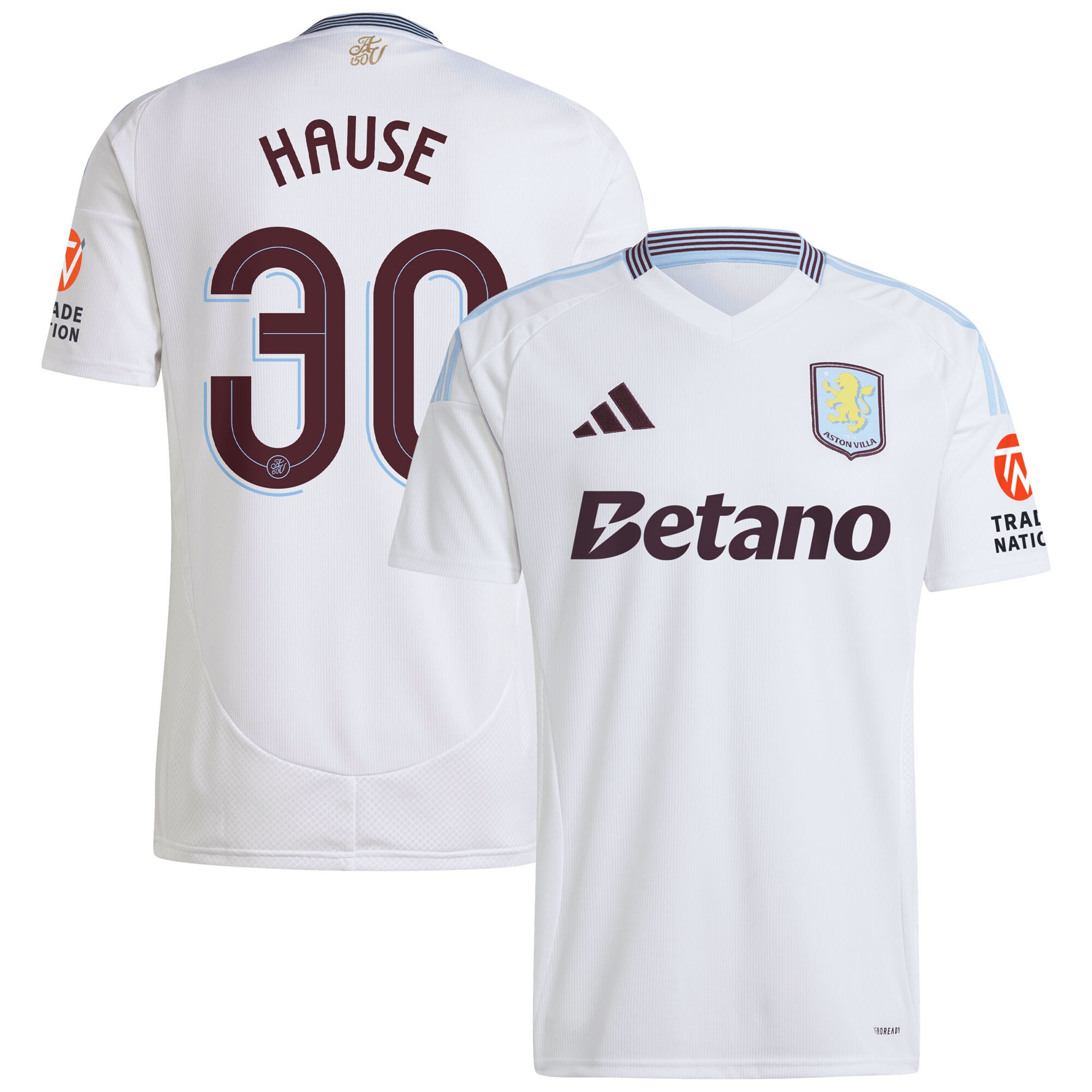 aston villa adidas away shirt 2024-25 with hause 30 cup printing Collection | Aston Villa Football Kits and Shirts