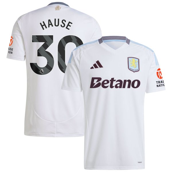 aston villa adidas away shirt 2024-25 with hause 30 printing Collection | Aston Villa Football Kits and Shirts