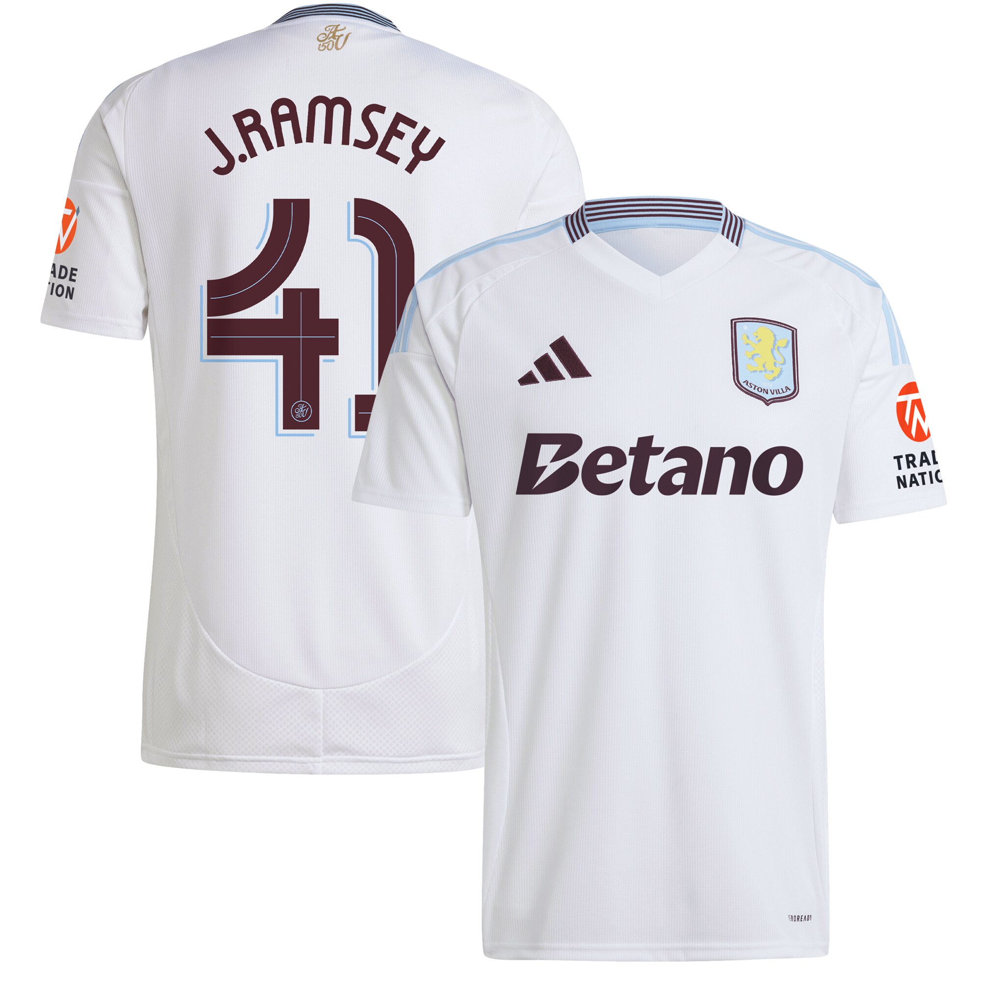 aston villa adidas away shirt 2024-25 with j. ramsey 41 cup printing Collection | Aston Villa Football Kits and Shirts