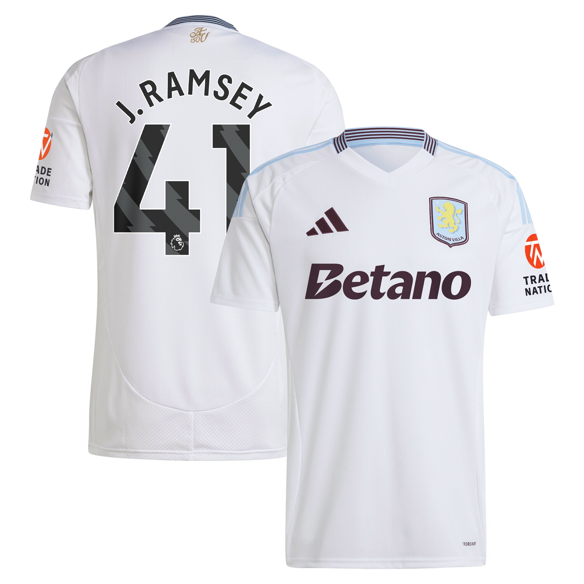 aston villa adidas away shirt 2024-25 with j. ramsey 41 printing Collection | Aston Villa Football Kits and Shirts