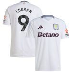 aston villa adidas away shirt 2024-25 with j.duran 9 printing Collection | Aston Villa Football Kits and Shirts