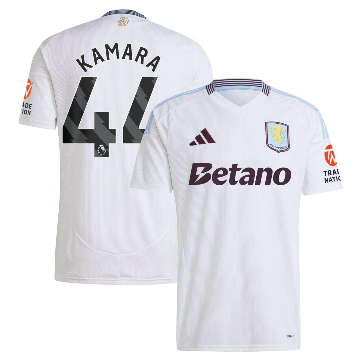 aston villa adidas away shirt 2024-25 with kamara 44 printing Collection | Aston Villa Football Kits and Shirts