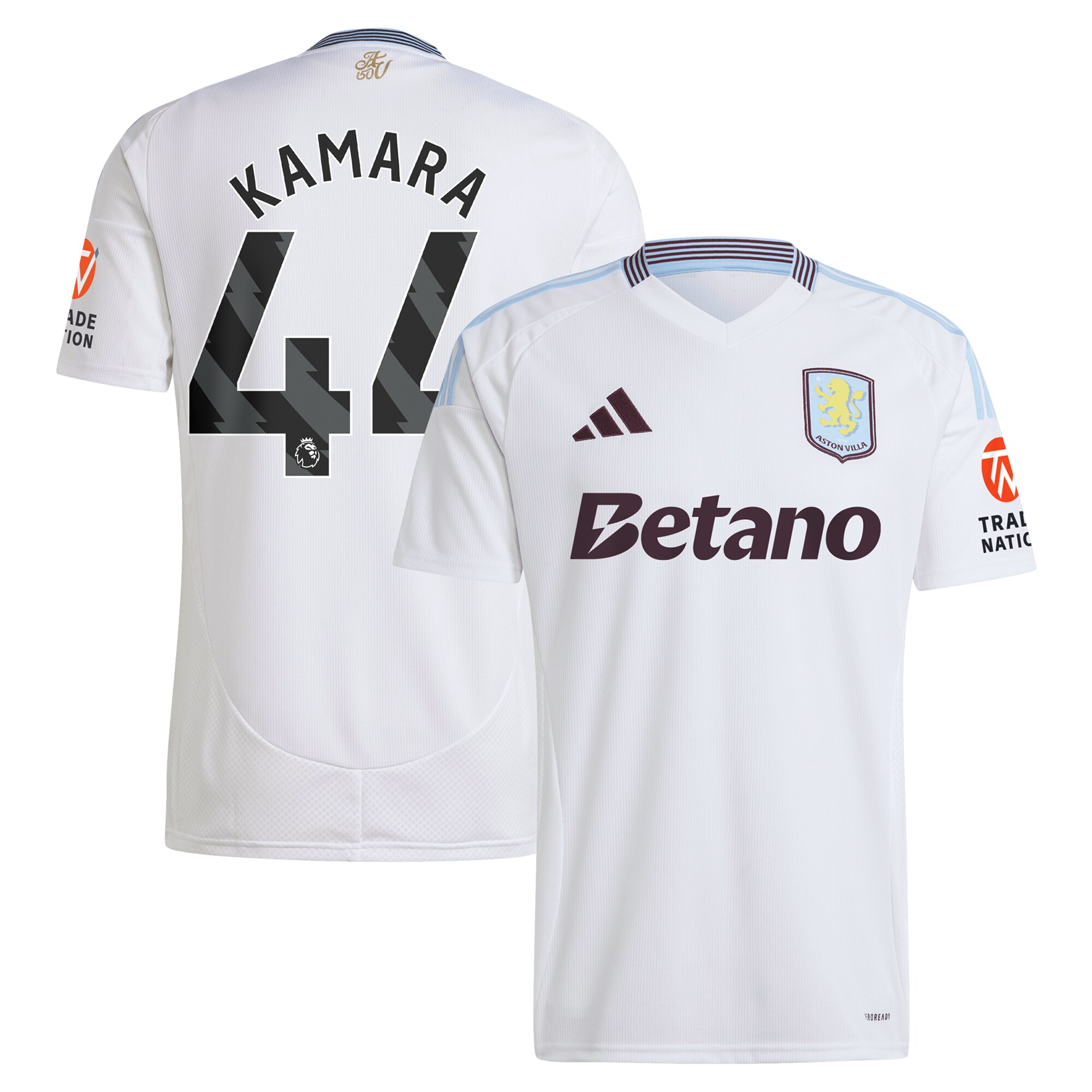 aston villa adidas away shirt 2024-25 with kamara 44 printing Collection | Aston Villa Football Kits and Shirts