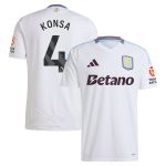 aston villa adidas away shirt 2024-25 with konsa 4 printing Collection | Aston Villa Football Kits and Shirts