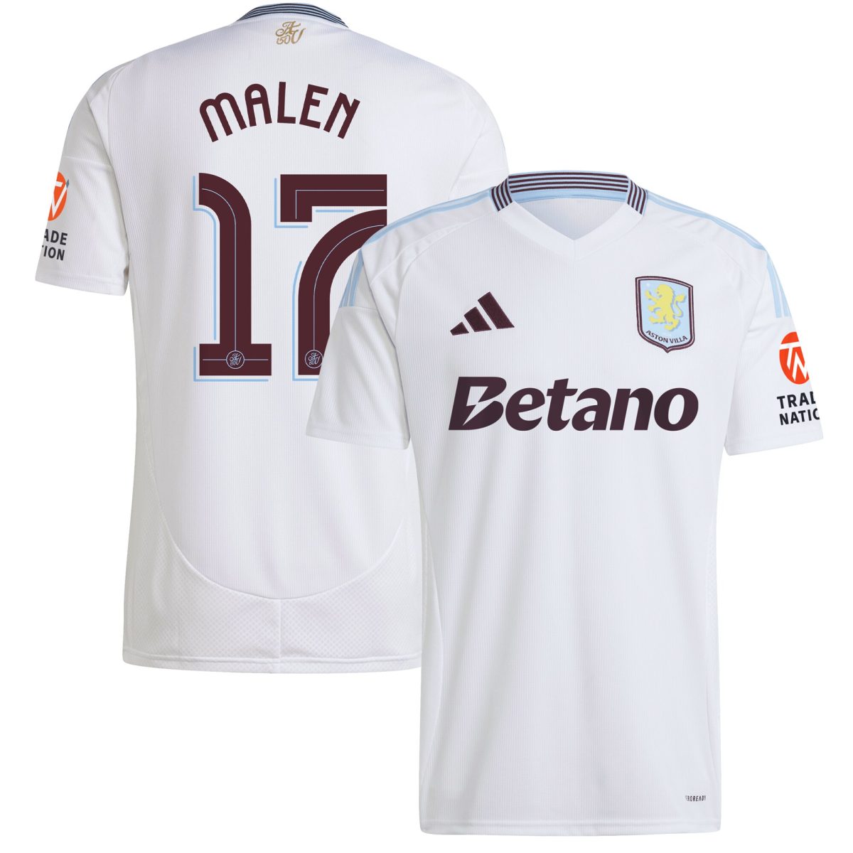 aston villa adidas away shirt 2024-25 with malen 17 cup printing Collection | Aston Villa Football Kits and Shirts