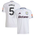 aston villa adidas away shirt 2024-25 with mings 5 printing Collection | Aston Villa Football Kits and Shirts