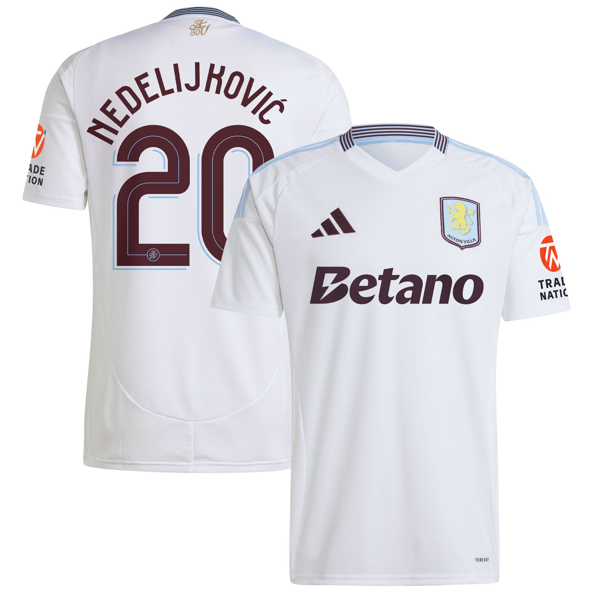 aston villa adidas away shirt 2024-25 with nedeljković 20 cup printing Collection | Aston Villa Football Kits and Shirts